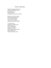 Akupun ikut bergeser mendekatkan dudukku ke arah hendro. Lirik Glen Fredly Terserah