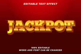 Jackpot Gold Text Style Effect Premium Gold Text Text Style Jackpot