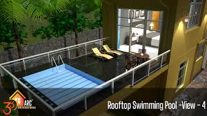 A contemporary house design with a large roof top pool that is cascading down and creating four water drops, islands and waterfalls looks stunning, unusual and spectacular. Arc 360 Update Rooftop Swimming Pool Of Mr Nandana Facebook
