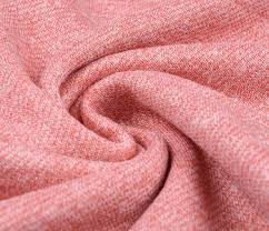 Mauve tie dye stripe on french terry knit. French Terry Sweat Fabric Mint Green Melange Boelens Modestoffen