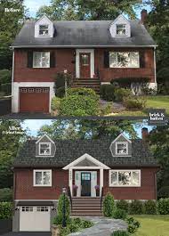 This Lakeside Capecod Got A Brickbatten Makeover Adding A Gable To The Front Porch Creates Interest And D Front Porch Design House With Porch Porch Design
