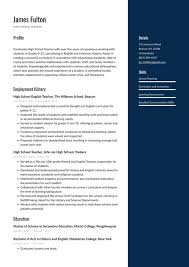 The most noticeable difference between most cvs and most resumes is the length. High School Teacher Resume Examples Writing Tips 2021 Free Guide