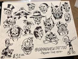 10 Tattoo Shops With Friday The 13th Flash Sheet Deals