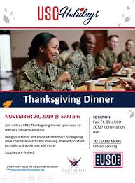 The modern event, first observed in april 1989, commemorates a day of thanksgiving celebrated by spanish explorer juan de oñate and his expedition on april 30, 1598. Gary Sinise Thanksgiving Dinner Uso El Paso
