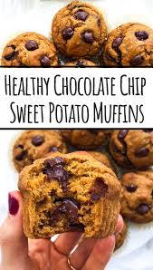 Roasted Sweet Potatoes Pack Delicious Flavor Plus Lots Of Health Benefits These Loaded Muffins Are Perfe Sweet Potato Muffins Healthy Chocolate Healthy Sweets