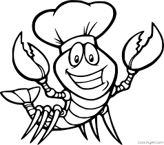 Color online with this game to color jobs coloring pages and you will be able to share and to create your own gallery online. Crayfish Chef Coloring Page Coloringall