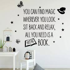 Your bedroom is the perfect sanctuary, a place to relax at the at myntra our wall decor stickers for bedroom collection features a plethora of designs suited for every mood. Quotes Wall Decals Read Books Vinyl Wall Sticker Reading Room Library Book Shop Kids Bedroom Interior Decor Fashion Mural M686 Wall Stickers Aliexpress
