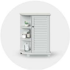 Storage shelves for bathroom organization. Bathroom Furniture Target