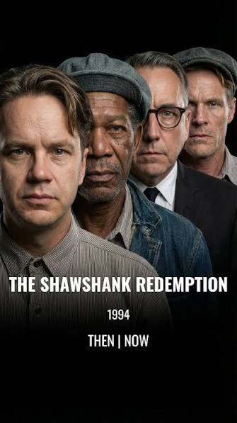 The Shawshank Redemption (1994) - Then | Now, A story about hope, freedom,  and time., Years passed., Faces changed., But the feeling remained., Tim  Robbins, Morgan Freeman, Bob Gunton, William ...