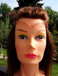 Celtic Handmade Tiara, Copper Color, Perfect for Symbolic Weddings or  Elven-themed Cosplay, Unique Piece