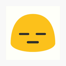 If they ask you what's wrong, send the expressionless face emoji. Neutral Face Emoji Art Print By Totesemotes Redbubble