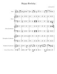 May these flames be your worries as you blow them away. Happy Birthday Creation Sheet Music For Piano Flute Snare Drum Synthesizer More Instruments Piano Sextet Musescore Com