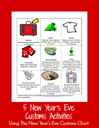 New Years Customs Sheet And Activities