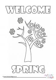 Spring flowers, blossom trees, birds with their chicks, holidays, weather, nature and other spring scenes colouring sheets. Spring Colouring Pages For Kids