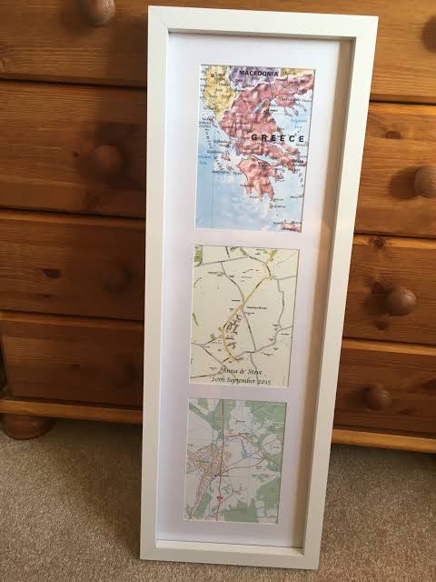 Personalised map wall art - Cosmographics Ltd