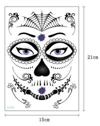 50 Off Halloween Waterproof Temporary Tattoo Sticker Azs2 Shop Skull Sticker Tattoo Stickers Temporary Tattoo