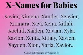 X Names For Babies Baby Names Cool Baby Names Names