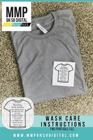 T Shirt Care Instructions Printable Care Cards Printable Png Etsy Screen Printing Shirts T Shirt Vinyl Shirts