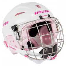 Bauer Lil Sport Hockey Helmet Combo Pink