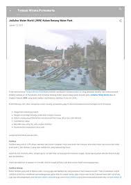 Jatiluhur Water World Jww Kolam Renang Water Park By The Alesca Issuu