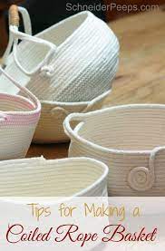 Tips For Making Coiled Rope Baskets Diy Rope Basket Rope Basket Rope Diy