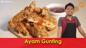 Resepi ayam gunting crispy cara uncle bob | #idea jualan♬ resepi jalanan download mp3. Resepi Ayam Gunting Viral Icookasia Youtube