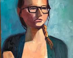 Kristen-female Portrait, Oil Painting, Fine Art, Portrait, Figure Painting,  Print, Drawing, Female, Decor, Home, Office, Art, Artwork