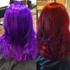 Transitioning From Purple To Red Hair Shouldn T Be Damaging Long Hair Styles Hair Hair Inspiration
