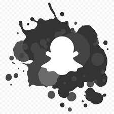 Hd Black Paint Splash Contains White Snapchat Ghost Icon Png Image Paint Splash Black Paint Painting