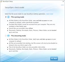 Streaming is a fast data input mode. Securisync Desktop Modes Overview Intermedia Knowledge Base
