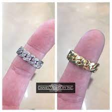 All Around Cuban Link Ring Plain Gold Or Flooded Have It Your Way Linking Rings Pandora Charm Bracelet Jewelry
