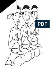 Menentukan tema, menentukan karakter, membuat alur cerita, mempersiapkan alat dan bahan, membuat sketsa atau rancangan gambar, mulai menggambar, memperindah gambar 16. Mewarnai Tari Saman