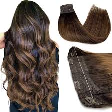 Get the best deals on dark brown wavy weft hair extensions for your home salon or home spa. Buy Halo Hair Extensions Straight Hidden Wire Hair Extensions Dark Brown With Light Brown Secret Hair Extension Fish Line Flip In Human Hair Extensions 12 Inch Hotbanana Online In Kazakhstan B08f1t7dgb