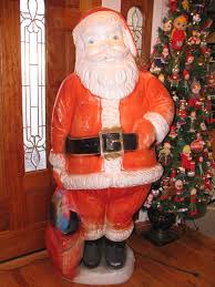 My Santa Blow Mold Which Is Almost 5 Ft Tall Retro Christmas Santa Claus Is Coming To Town Vintage Santas