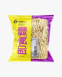 Download Instant Noodles Pack Mockup In Bag Sack Mockups On Yellow Images Object Mockups PSD Mockup Templates
