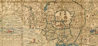 File:1849 japanese map of edo or tokyo, japan. Osher Map Library