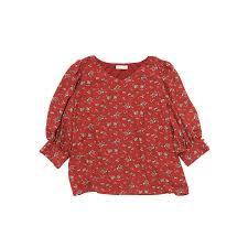 ボルドー小花柄ブラウス3 990円 税 アースミュージック エコロジー アースミュージック エコロジー新宿ミロード ブラウス ファッション 着回し