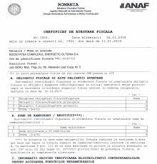 Certificatul de atestare fiscala pentru o companie, se poate obtine de la anaf, si face dovada faptului ca societatea nu are datorii neachitate si declaratii nedepuse in termen. Drept La Replica Complexul Energetic Oltenia