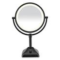 Conair Oval Double-Sided Lighted Mirror - Oiled-Bronze Finish