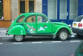 Citroen Cv In Paris On Left Bank Near Notre Dame Erste Autos Ente Autos