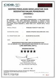 Cidb is a statutory body established under the act of parliament, viz. Accolades Gdb Holdings Berhad