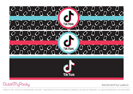 Download These Fun Free Tiktok Party Printables Catch My Party In 2020 Party Printables Party Labels Printable Birthday Party Printables Free