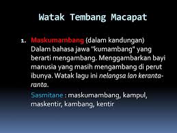 Guru wilangan, yaiku cacahe wanda (suku kata) ing saben gatra. Presentasi Tembang Macapat Ppt Download