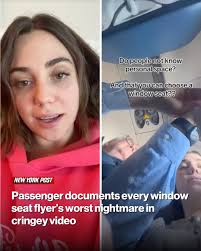 She didn't appreciate her neighbor's in-flight window shopping trip.