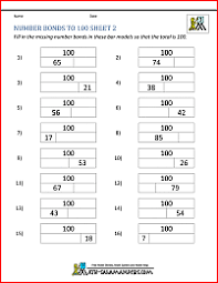 Maybe you would like to learn more about one of these? Number Bonds Worksheets To 100