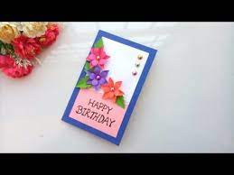 Some crafters don't make cards year round, but they will make their own christmas cards. Beautiful Handmade Birthday Card Idea Diy Greeting Cards For Birthday Youtube Diy Greeting Cards For Birthday Greeting Cards Diy Card Making Birthday