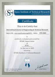 We encourage research librarians to list this journal among their library's electronic journal holdings. Erpublication High Impact Journals Approved By Ugc