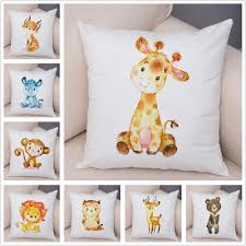 Modern minimalist owl decorative throw pillows, also have lion sofa cushions very cool, i think this owl creative decorative pillows for. Buy Nordic Lion Giraffe Fox Monkey Owl Pillow Case Decor Cute Cartoon Animal Cushion Cover For Sofa Pillowcase Pillow Covers 45x45cm At Affordable Prices Free Shipping Real Reviews With Photos Joom