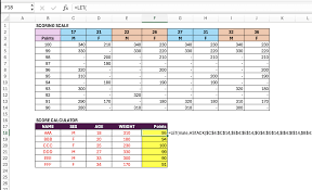 Calculadora de Testes PT. Tô tentando fazer uma planilha no Excel que  calcula notas de testes ponderadas, onde as notas dependem da idade e do  sexo. : rexcel