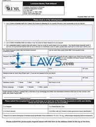 Fill, sign and send anytime, anywhere, from any device with pdffiller. Free Form R 2000 Louisiana Identity Theft Affidavit Free Legal Forms Laws Com